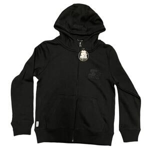Starter Boys Black Zip Up Sweater Jacket Medium 12/14 NEW